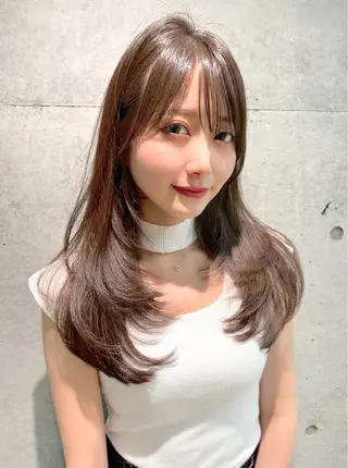 ロング MOMOHA/ 🍑レイヤーカットのヘアスタイル