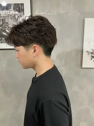 ショート パーマ メンズ 🟦西荻窪メンズ特化 美容師🟦Yu-Jiのヘアスタイル