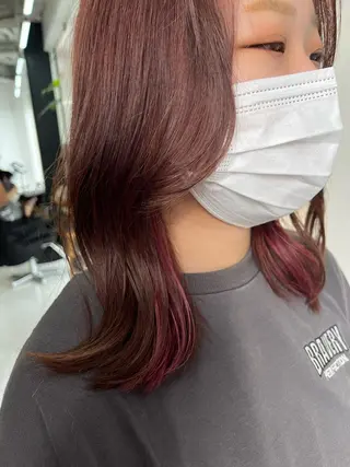 ミディアム カラー タカノ ノゾミのヘアスタイル