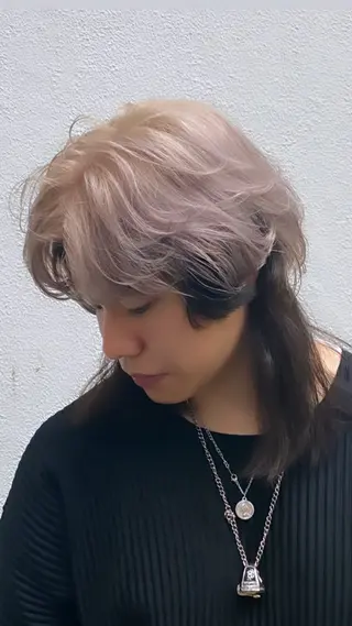 ショート カラー 韓国🇰🇷レイヤー 似合わせ顔まわりのヘアスタイル