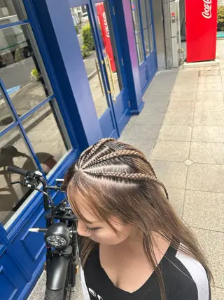 ロング ヘアアレンジ ブラックヘア🧜‍♂ 😈itsuki👿のヘアスタイル