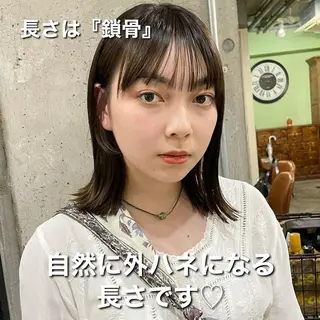 ミディアム ボブヘアカット Rikapi❤️のヘアスタイル