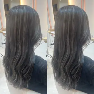 ロング カラー ブリーチ無しダブル カラー🦕まどかのヘアスタイル