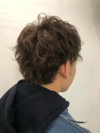 ショート パーマ メンズ Mintleaf 💛MAYUKOのヘアスタイル