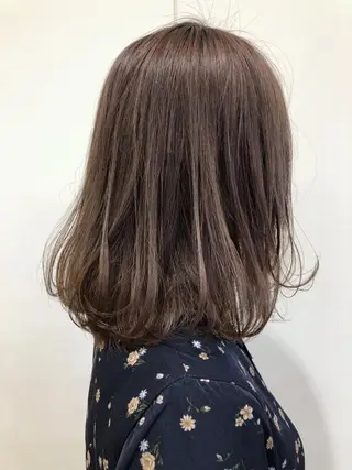 ミディアム カラー ケアブリーチ 坪井佑樹のヘアスタイル