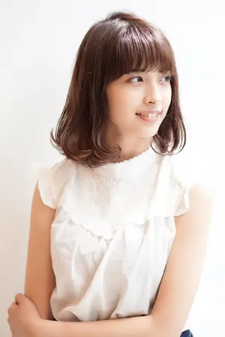 ミディアム カラー ディレクター ノナカのヘアスタイル