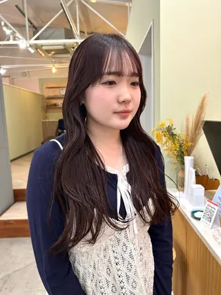 ロング カラー CUEON.ciea所属・君島 花楓のヘアスタイル