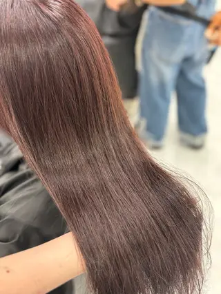 ロング まろっと艶感ブラウン ベージュ🤍まなかのヘアスタイル