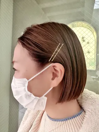 ショート カラー ヘアアレンジ キッズ mauschen（モイシェン）所属・マンツーマンサロン 髪質改善⭐︎代官山のヘアスタイル