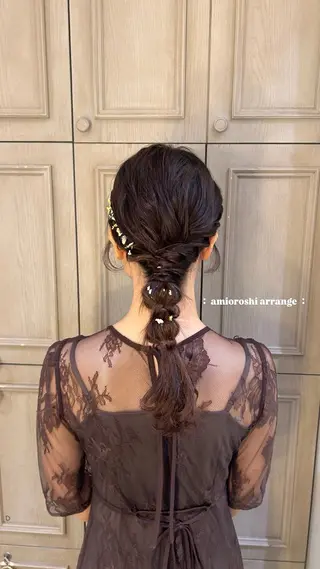 ヘアアレンジ 🎀透明感カラー🎀 ヘアメ／mikotoのヘアスタイル