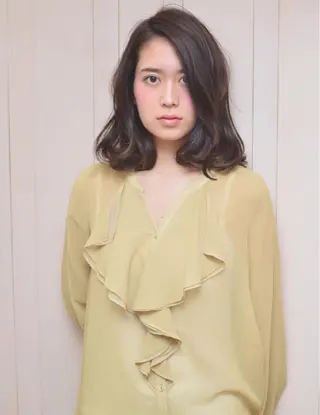 ミディアム パーマ CANVAS. 【美髪専門店】のヘアスタイル