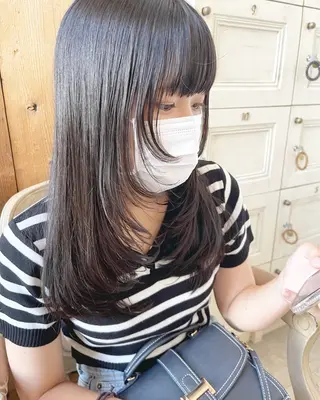 セミロング 剣持友希/ifh iizuka/高崎のヘアスタイル