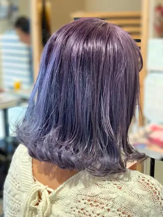 セミロング カラー 関口 友行のヘアスタイル