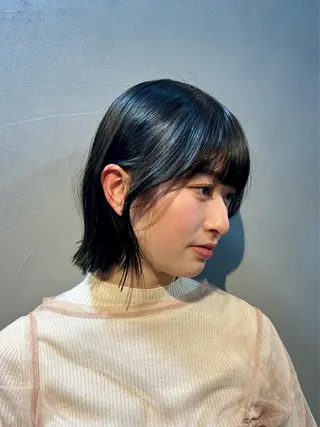 ショート カラー 神戸ボブ✂️ ioe三宮/田 伸佳のヘアスタイル
