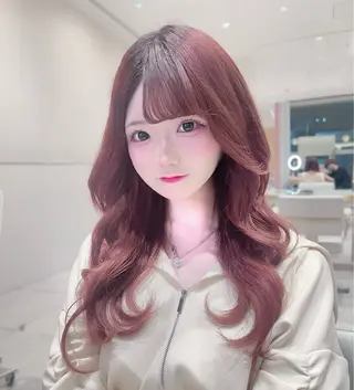 セミロング カラー 韓国ヘア/レイヤー/ 顔まわり/りょーとのヘアスタイル