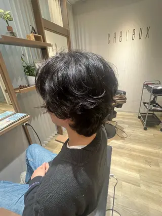 パーマ メンズ 樋口 莉奈のヘアスタイル
