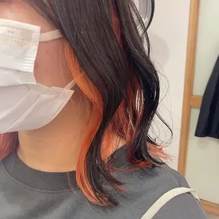 セミロング カラー 髪質改善/艶カラー/ 縮毛矯正🫟ダイキのヘアスタイル