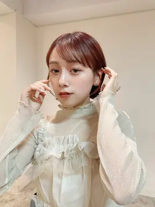 カラー Haruka 🎀暖色カラーのヘアスタイル