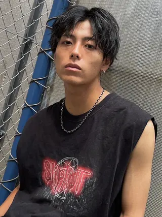 ミディアム ヘアアレンジ メンズ メンズカット/ レベッカ 髙下 幹大のヘアスタイル