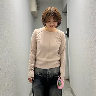 ショート Hz/金子 亮/レイヤーカットのヘアスタイル