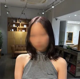 ミディアム カラー EARTH三鷹 KOKOROのヘアスタイル