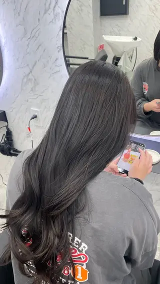 ロング カラー hair salon dot. mooda 韓国風サロン 町田店所属・韓国風ヘア🎀🩶 /♡𝓝𝓸𝓪♡のヘアスタイル