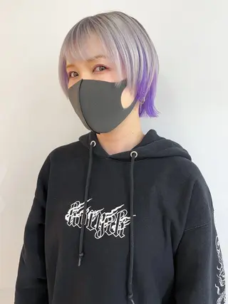 ショート Kva所属・ウルフ/ハイトーン /髪質改善/AIRIのヘアスタイル