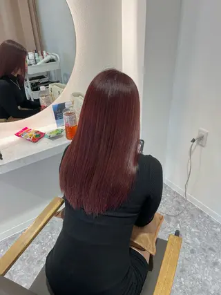 セミロング カラー サクマ マナミ🎀のヘアスタイル