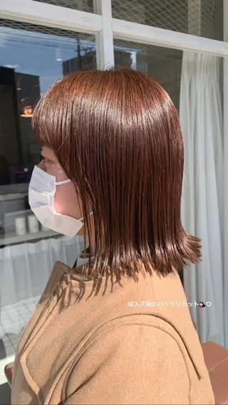 ミディアム カラー . mizuki .のヘアスタイル