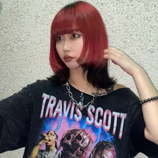 ミディアム Nozomi/透明感 /デザインカラーのヘアスタイル