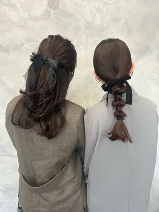 ロング 松川ヒナ|韓国レイヤ /耳つぼジュエリーのヘアスタイル