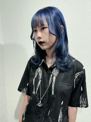 セミロング カラー ハイトーン/レイヤー /艶カラー🎀のヘアスタイル