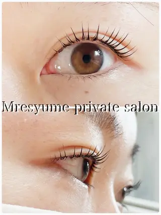 マツエク・マツパ Mresyume MAYUのマツエク・マツパデザイン