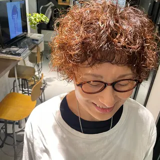 ショート パーマ SANDRO所属・SANDRO eno☺︎のヘアスタイル