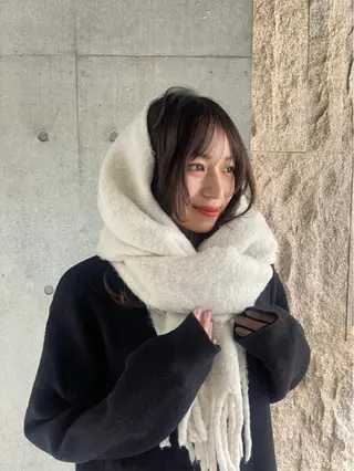 ロング カラー 愛莉/ラベンダー/ ベージュ/ブラウンのヘアスタイル