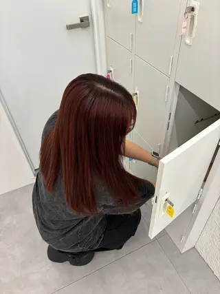 セミロング カラー 野並 令弥のヘアスタイル