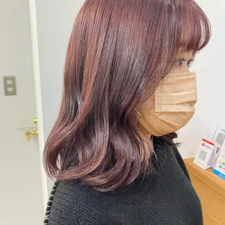 ミディアム カラー 🪭risa 暖色/レイヤー🪭のヘアスタイル