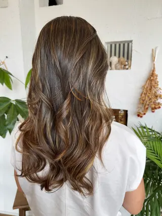 ロング カラー 🌸小掛🌸 豊橋外国人風カラーのヘアスタイル