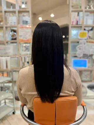 ロング 竹中 萌のヘアスタイル