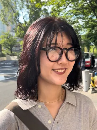 ミディアム パーマ FIX hair所属・ボブパーマ/ ウルフパーマ原科🪴のヘアスタイル