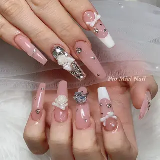 ネイル HANA 長さだしのネイルデザイン