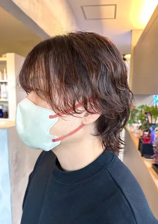 セミロング パーマ メンズ Salonde  COCO所属・メンズ専門美容師 RIOのヘアスタイル