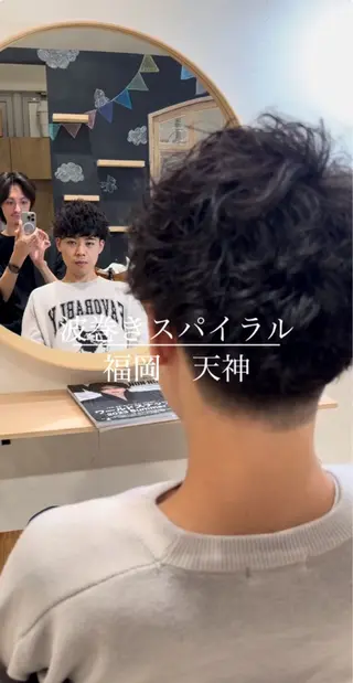 ショート パーマ メンズ メンズ指名多数!! SiLO 田島のヘアスタイル