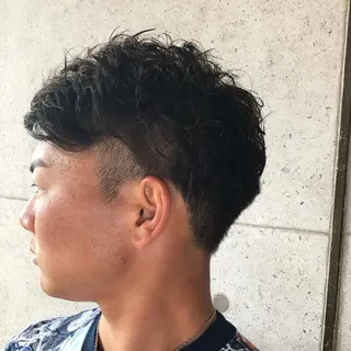 パーマ メンズ 福森 みずきのヘアスタイル
