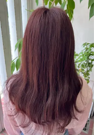 ロング カラー ブリーチカラー🦖 岡部木乃夏のヘアスタイル