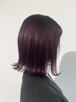 ミディアム 山内 愛可のヘアスタイル