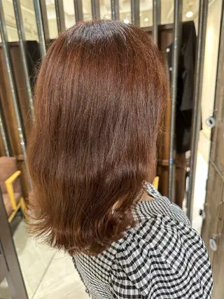 セミロング ブリーチ/艶カラー カノ🌼のヘアスタイル
