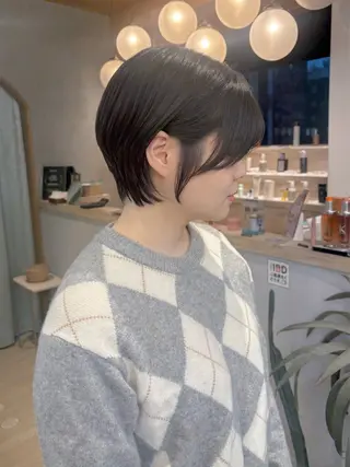 ショート オリーブベージュ/シ ョートボブたまき🧡のヘアスタイル