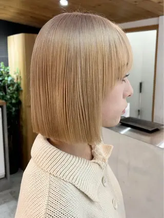 ショート カラー 韓国/ハイトーン/ ボブ🎀MIKU🎀のヘアスタイル