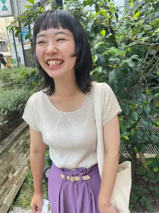 ミディアム カラー パーマ ヘアアレンジ メンズ キッズ ネイル マツエク・マツパ tatsumi/ボブ ウルフ/レイヤーのヘアスタイル